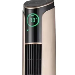 42 Inch Electric Digital Tower Fan 7 Degree Angle Oscillating Pedestal Remote Control App Controlled Household Hotel Use Plastic