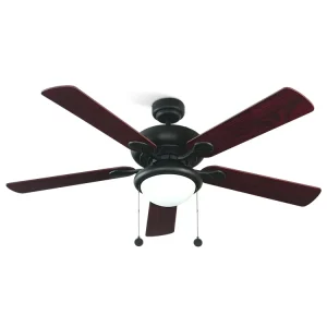 42 Inch Home Decorative Air Cooling Fan Ceiling Fan Lights with 5 MDF Blades Include Pull Chain Control