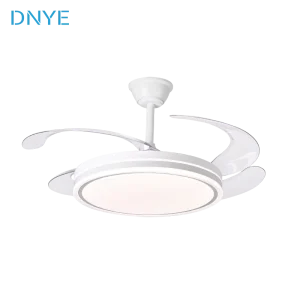 42 Inch Invisible LED Ceiling Fan with Light 6 speed Pendant Light ceiling Light Full Spectrum DC Motor Intelligent Fan Light