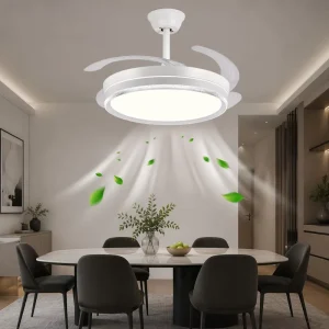 42 Inch LED Ceiling Fan Light 96W Dimmable Remote Control Quiet Motor Dropshipping Ready Free Shipping Best Seller Top Rated