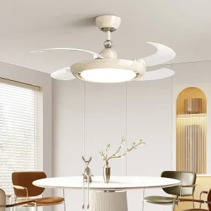 42 Inch LED Smart Ceiling Fan with Motor 6 Speed Remote Control & WiFi Dimmable 3 in 1 Color Temp LED Lights
