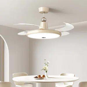42 Inch LED Smart Ceiling Fans Rotation Read LED Lamps DC Remote Control Wifi Connectivity for Living Room Home