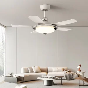 42 Inch LED Smart Ceiling Fans with LED Lamps Lights Read Rotation for Living Room Home with Remote Control WiFi