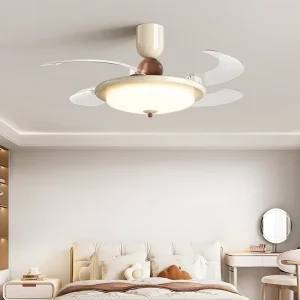 42 Inch Led Smart Ceiling Fans with Led Lamps Lights Read Rotation for Living Room Home with Remote Control Wifi