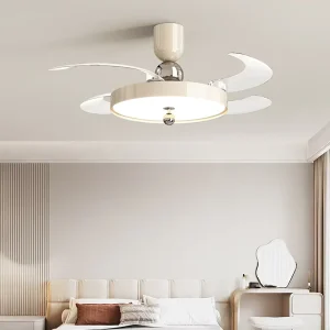 42 Inch Led Smart Ceiling Fans with Led Lamps Lights Read Rotation for Living Room Home with Remote Control Wifi