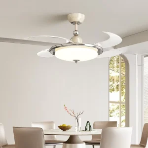 42 Inch Modern & Elegant LED Ceiling Fan Remote for Bedrooms Large Factory Price Includes Fancy Light Chandeliers Leaves
