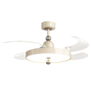 42 Inch Modern Motor LED Ceiling Fan Light with Remote Control 6 Speed Dimmable 3 in 1 Color Temp Bedroom Use