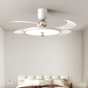 42 Inch Smart Luxury LED Ceiling Fan with Lights 220V Low Profile Living Room Lamp New Remote Control