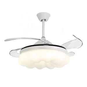 42 Inch Smart Retractable Invisible Bladeless Fan with LED Light and DC Motor Remote Control