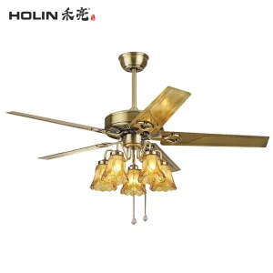 42 inch Modern Variable Frequency Ceiling Fan with Lights Retro Ceiling Fan Lights