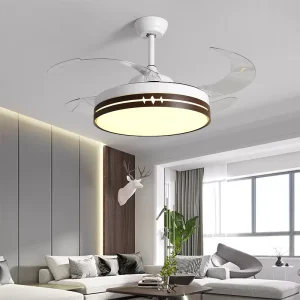 42inch Ventiladores De Techo LED Ceiling Fan With Lights Remote Control 6 Speed Copper Motor Bedroom Modern Ceiling Fan Light
