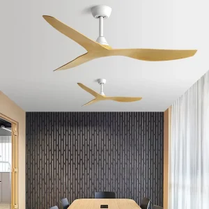 45″ Electric Ceiling Fan with Winding Mechanism Powerful Airflow Modern Design Remote Control Household Use