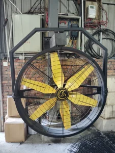 450W HVLS Industrial Free Standing Fan Oscillating Air Circulation Big Air Flow Aluminum Alloy Blades PMSM Motor Wall Fan