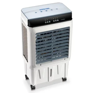 45L Water Tank Portable Air Cooler AC DC Rechargeable Fan 120W Household Industrial Floor Portable Cooler Fan with Battery