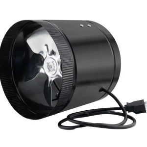4”6”8” Inline Booster Duct Fan with Stainless Housing and Blades Work Voltage 100 120V 220 240V Indoor or Outdoor Exhaust