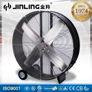 48 Inch 120V Large Industrial Drum Fan Powerful Airflow Air Cooling Barrel Floor Fan Hlvs Factory Shop Ventilation Fan UL