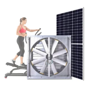 48 Inch Wall Exhaust Fan for Gym Fitness Center Ventilation Air Exchange Sports Facility Cooling Fan 1110W