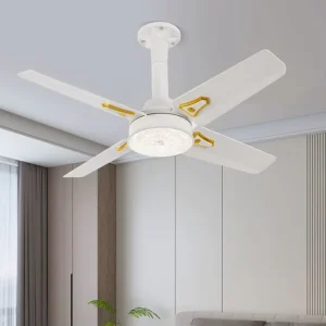 48W Ceiling Fan Lamp for 32inch Home Office Indoor Ceiling Fan AC95 to 265V 3CCT Bedroom Modern Ceiling Fan with LED Light