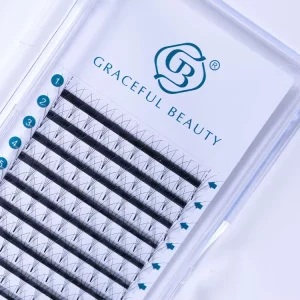 4D Lash Extensions Premade Fans 6 Rows 12 Rows Pointy Base 0.05 07mm Volume Fans PBT Material Black Natural Long Thin Root Soft