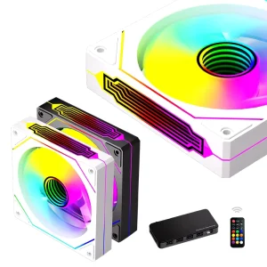 4PIN Fluid Bearing ARGB LED Gaming PC Desktop Computer Case Fan Silent OEM Custom