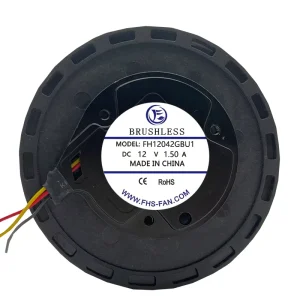 5 Inch 12042 High Airflow Plastic DC Centrifugal Blower Fan 120x120x42mm 12V 24V 48V Industrial Dual Ball Bearing Copper Motor