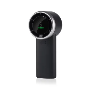 5 Speed Wind Speed 3600mAh Digital Display Silicone Wrist Electric Portable Fan Mini USB Rechargeable for Car Battery Powered