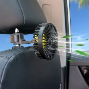 5 Watt Car USB Rear Seat Fan for Summer Ventilation and Coolness