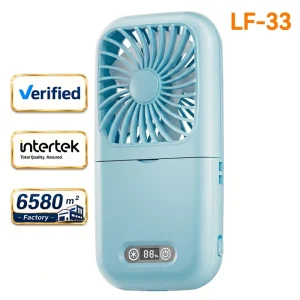 5 in 1 Desktop Fan with LED Light & Makeup Mirror Adjustable Speed Table Fan Portable USB Desk Fan for Bedroom Office Dorm