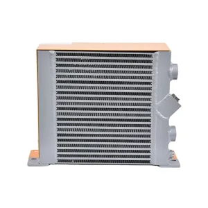 5.8KW Cooling Capacity AH1012T1 Hydraulic Oil Cooler Plate-Fin Radiator with 12V/24V/220V/380V Fan