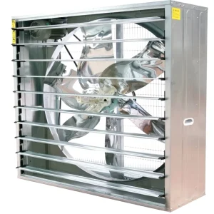 50” Electric Axial Wall Mounted Exhaust Fan for Chicken House Big Airflow Stainless Steel Blades Japanese Mitsuboshi Belt 4500