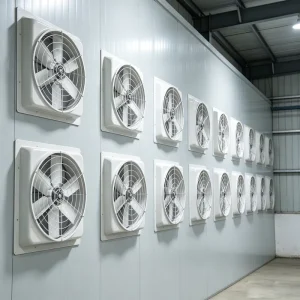 50 Inch 920RMP 50000 CFM Frp Nylon Blade High Speed High Air Flow Fiberglass Exhaust Fan