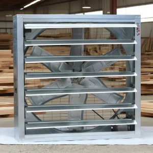 50 Inch Industrial Axial Flow Exhaust Fan China Factory Wall Mounted for Poultry Farm Greenhouse Box Ventilation Steel Iron