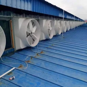 50 inch FRP Conical Exhaust Fan 1260mm Corrosion resistant Wall mounted Ventilator for Poultry Farms Greenhouses and Workshops