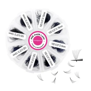 500 800 1000 Pro Pre Made Fan Lash Loose Fans Eyelash Extensions