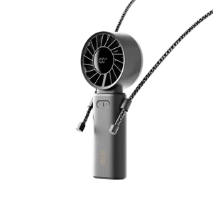 5000mAh Mini Portable USB Charging Electric Fan Semiconductor Ice Cooling Folding for Desktop Hanging Portable Mini Fan