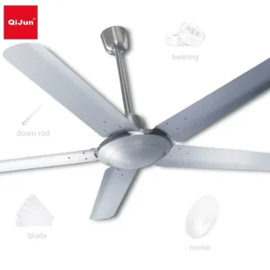 52/56 Inch Decorative Metal Ceiling Fan Light AC Copper Motor Quiet Operation Household Use Spanish Support CB/CE Certified