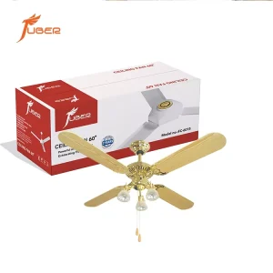 52 Inch 220v Ceiling Fan Modern Decorative 5 Speed Wood Ceiling Fan with Light for Living Room with Remote Control