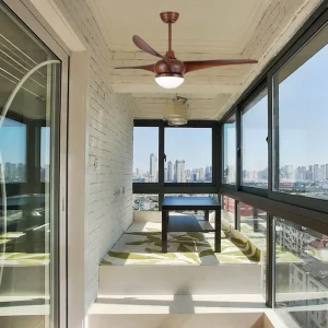 52 Inch 220v Low Noise 3 ABS Blades Modern Mute Bldc Led Ceiling Fan With Light Remote Control