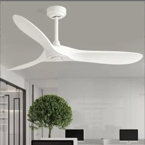 52 Inch 3 Blades Nordic BLDC Ceiling Fan Remote Control Reversible Silent Decorative Indoor Fan