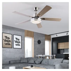 52 Inch Ceiling Fan Remote Control Modern Led Ceiling Fan with Light
