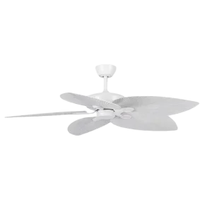52 Inch DC Ceiling Fan 5 ABS Blades Remote Control WiFi Smart App Modern Home Indoor Outdoor White