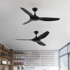 52 Inch DC Motor Ceiling Fan Without Light 3 ABS Blades Remote Control Decorative Smart Modern Ceiling Fan