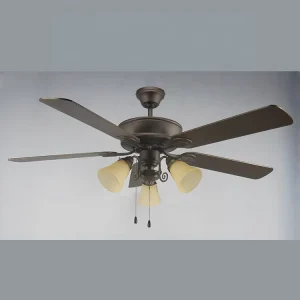 52 Inch Decorative Electric Ceiling Fan With Light