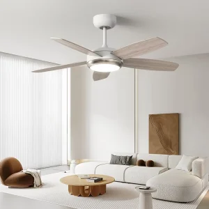 52 Inch LED Smart Ceiling Fans with LED Lamps Lights for Living Room Home with Remote Control WiFi