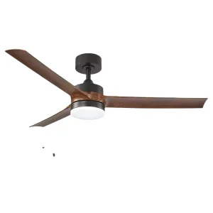 52 Inch Low Profile Ceiling Fan with Light for Low Ceilings Matte White Wood Flush Mount Ceiling Fan Remote