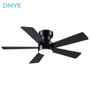 52 Inch Modern Living Room Home Decoration DC Motor 5 ABS Blades Remote Control Silent LED Ceiling Fan with Light