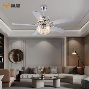 52 Inches Luxury Plywood Blades Indoor Decorative Ceiling Fan With Light