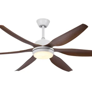 54 Inch Ceiling Fan Light Energy Saving LED Light 6 ABS Blades Decorative Ceiling Fan with Light