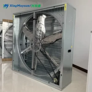 54 Inch Steel Axial Flow Ventilation Exhaust Fan Wall Mounted Box Type Industrial Air Extractor for Poultry Greenhouse Cooling