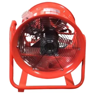 550W Movable Axial Flow Ventilator Fan Duct Exhaust Fan 16inch Case Portable Movable Flow Fan Iron Drum Aluminum Blade